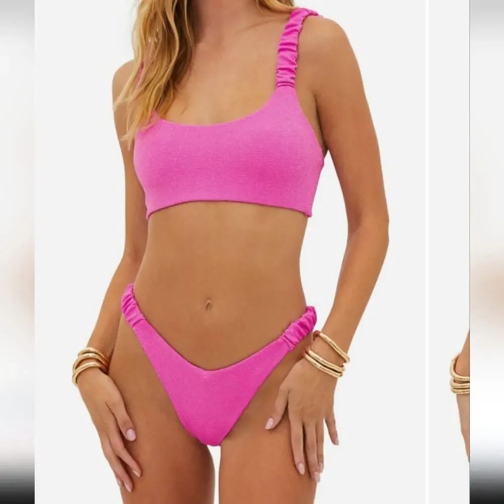 Beach Riot Phoebe High Cut Pink Bikini Bottom NWT